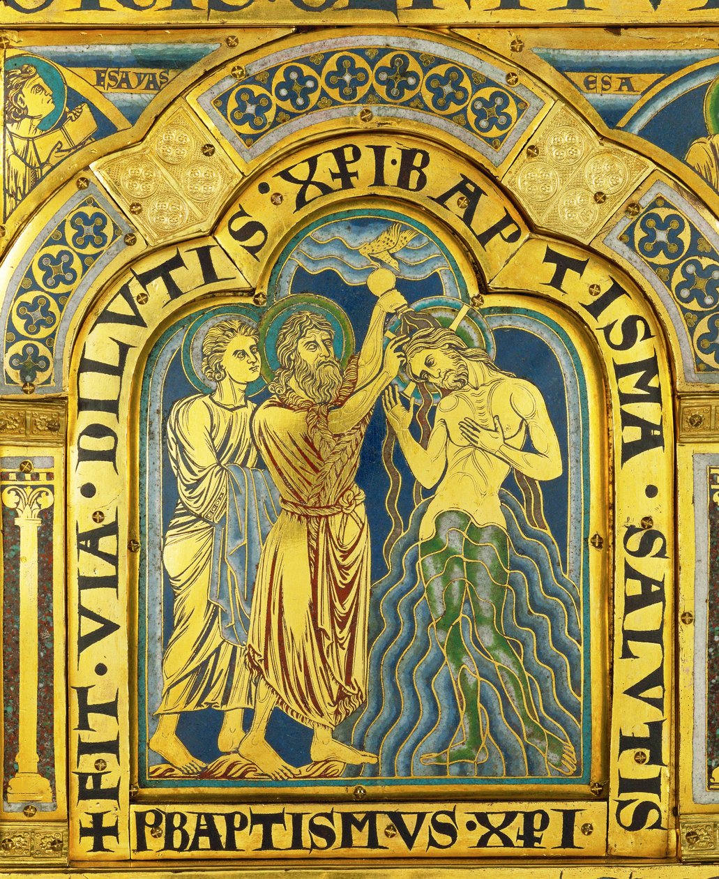 Baptism of Christ, from the Verdun Altar by Nicholas of Verdun