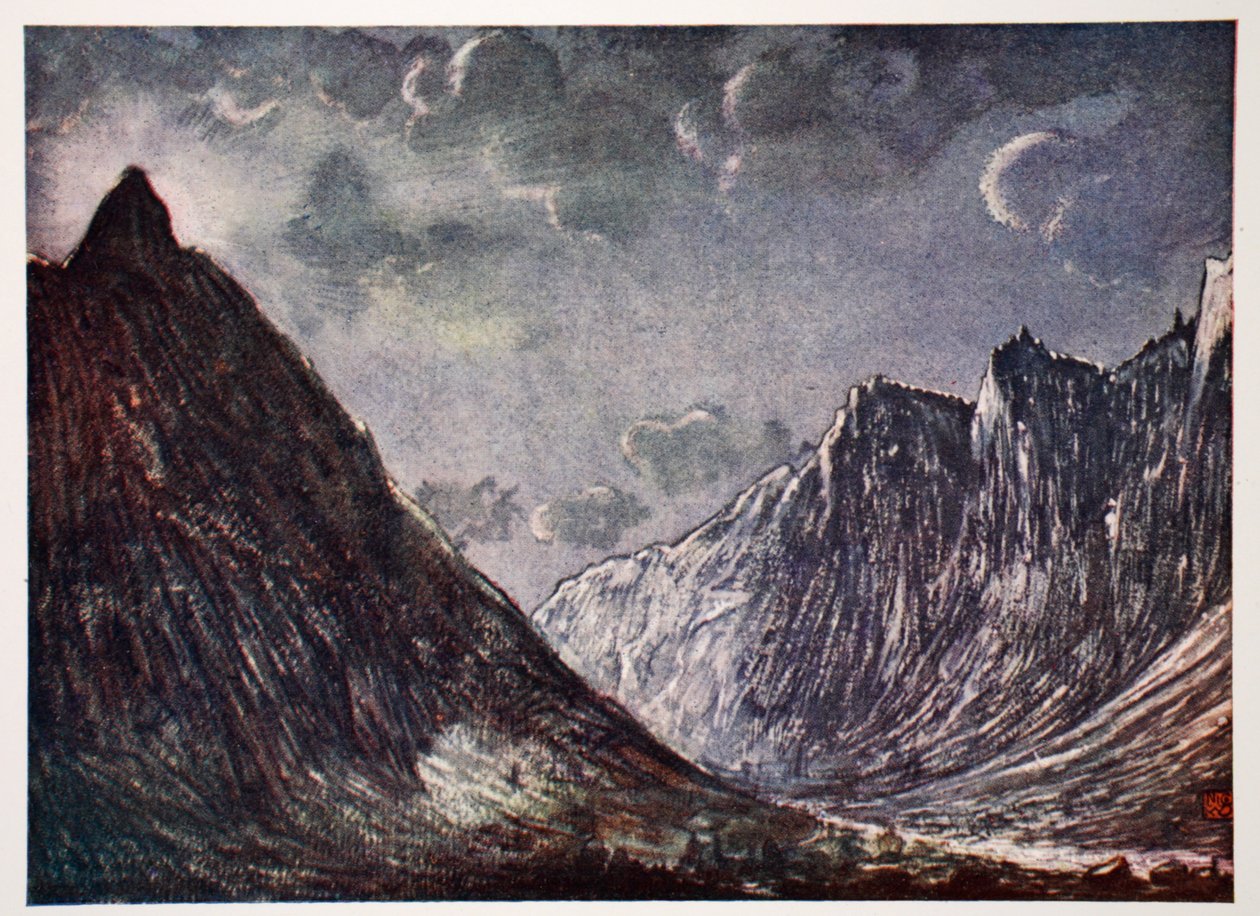 Romsdals Horn, 1905 by Nico Jungman