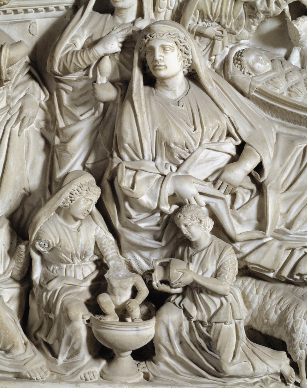 The Nativity (detail) by Nicola Pisano