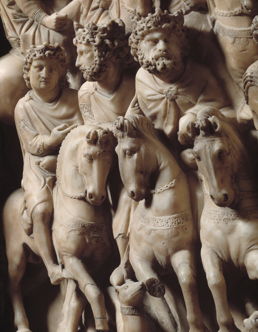The Journey of the Magi (Detail) by Nicola Pisano
