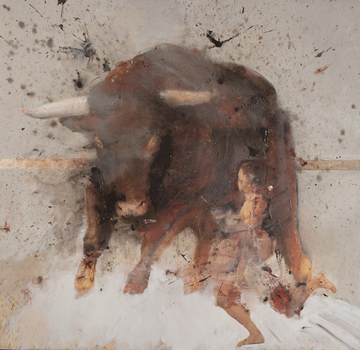 Bull with bullfighter by Nicola Pucci
