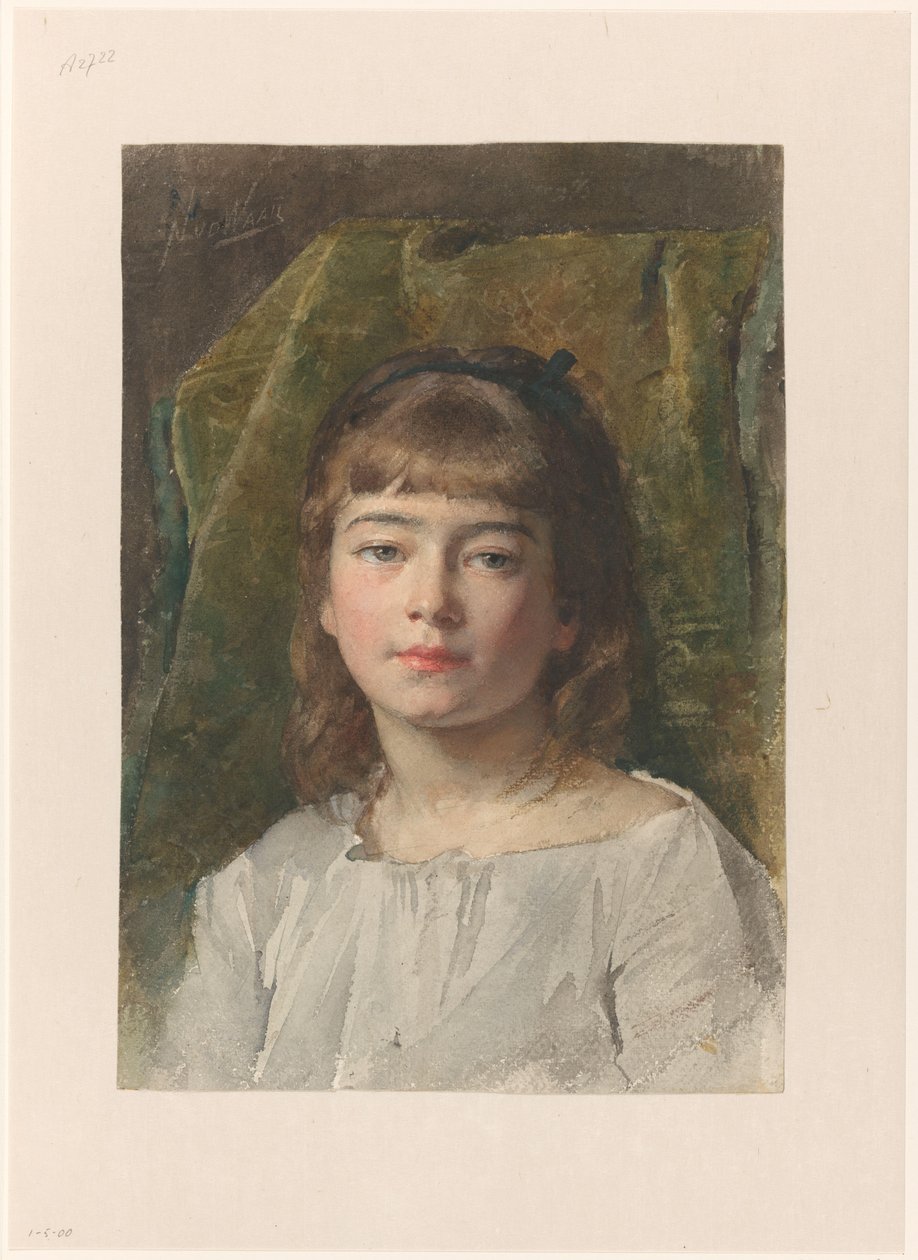 Portrait of an Unknown Girl by Nicolaas van der Waay