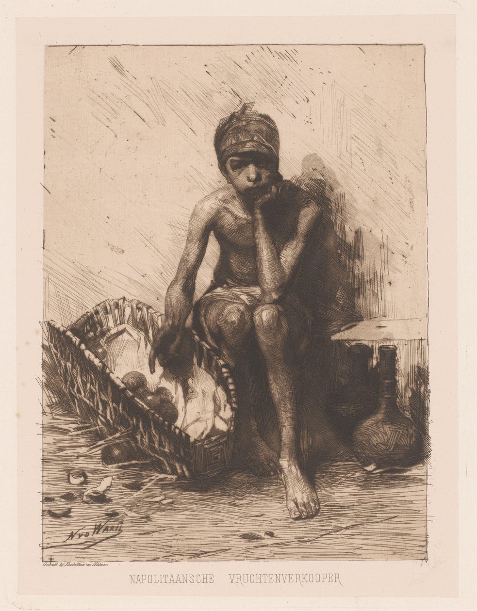 Fruit Seller by Nicolaas van der Waay