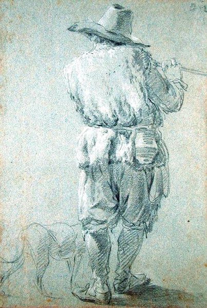 Flute-playing Shepherd, 1644 by Nicolaes Pietersz. Berchem