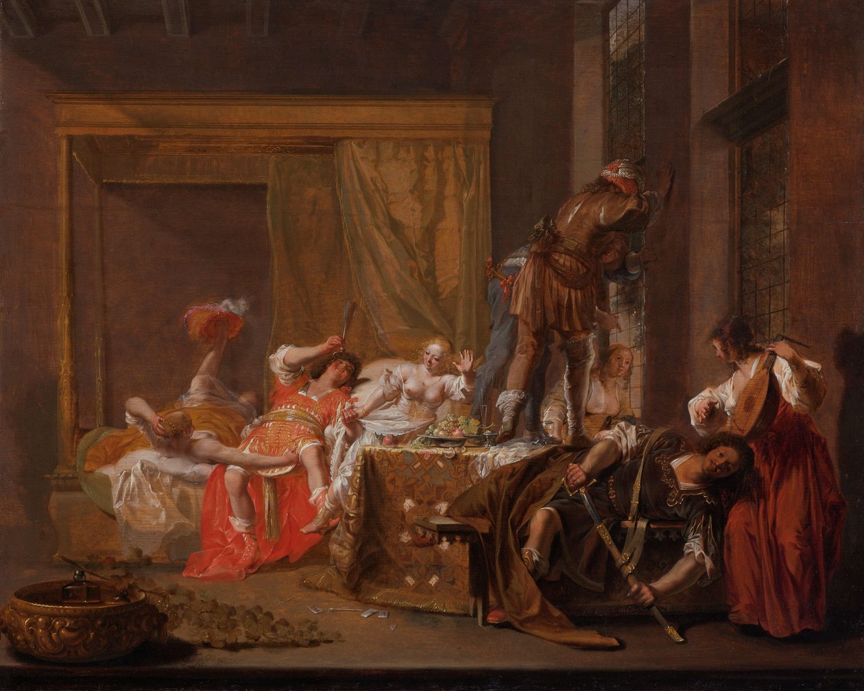 Scene from the Wedding of Messalina and Gaius Sillius by Nicolaes Knüpfer