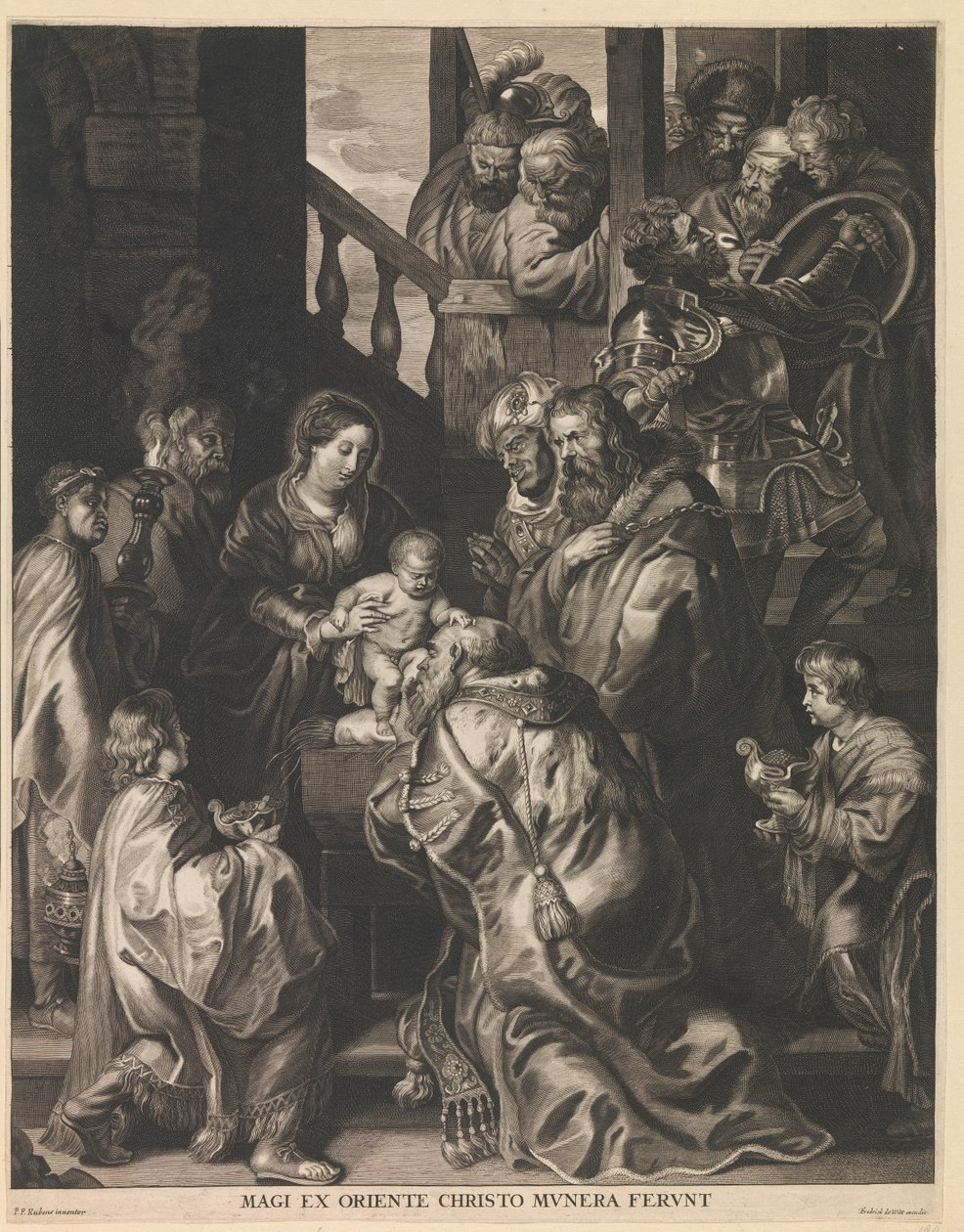 Adoration of the Magi (Magi Ex Oriente Christo Munera Ferunt) by Nicolaes Lauwers