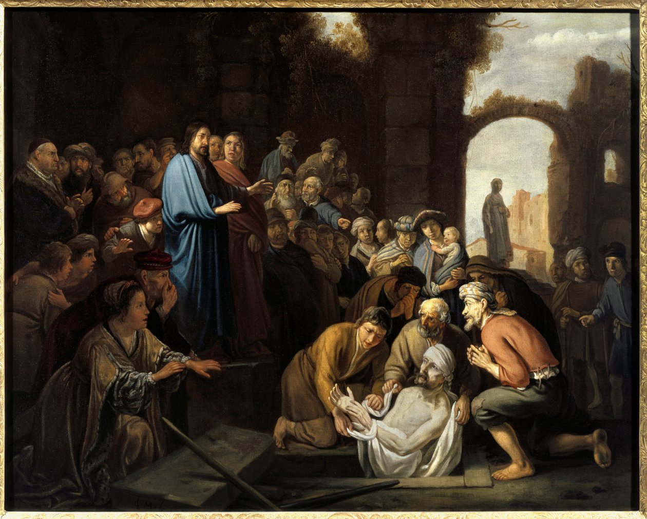 Resurrection of Lazarus by Nicolaes Moeyaert