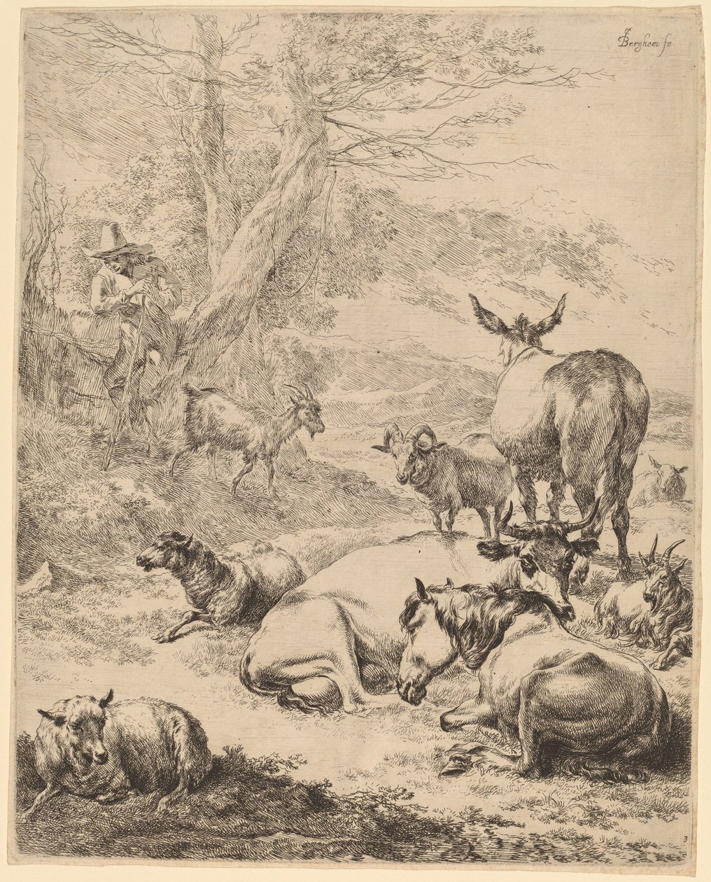 Resting Herd by Nicolaes Pietersz Berchem