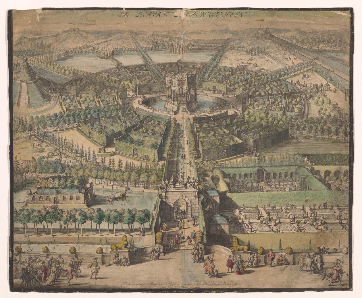 View of the Park of Enghien by Nicolaes Visscher (I)