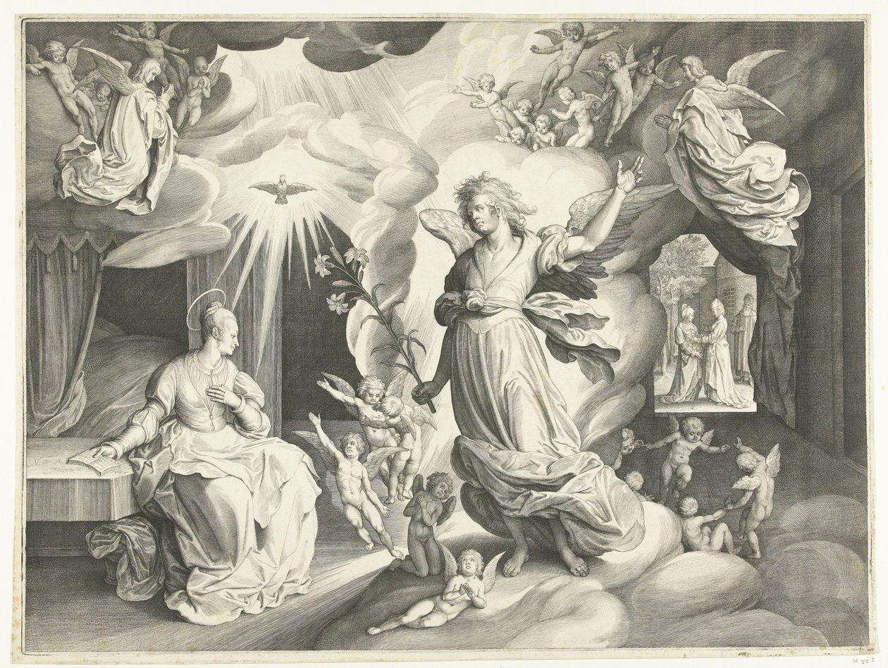 Annunciation by Nicolaes de Bruyn