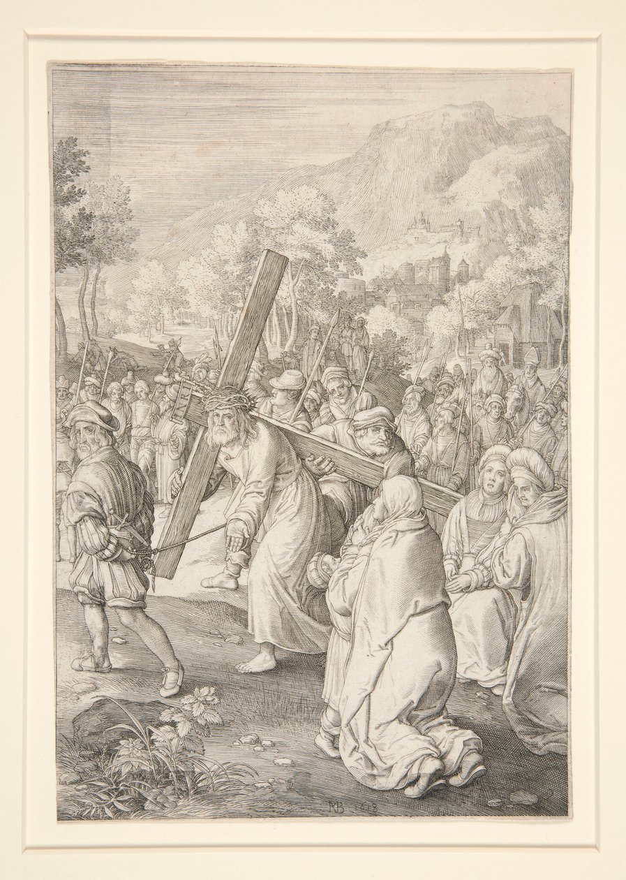 Christ Bearing the Cross (Passion Series) by Nicolaes de Bruyn