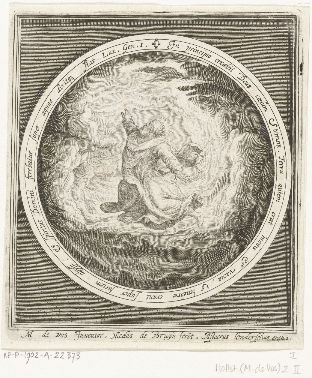 First Day of Creation: God Creates Heaven and Earth (Series: From Creation to Expulsion from Paradise) by Nicolaes de Bruyn