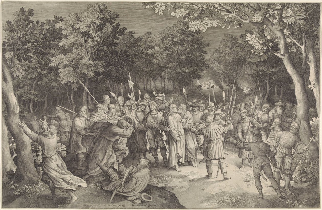 The Kiss of Judas and the Arrest of Christ by Nicolaes de Bruyn
