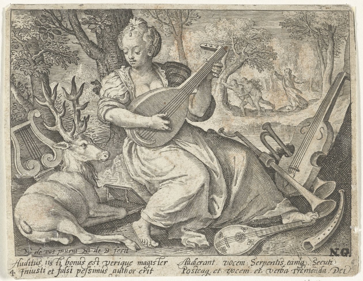 Sense of Hearing (Five Senses) by Nicolaes de Bruyn