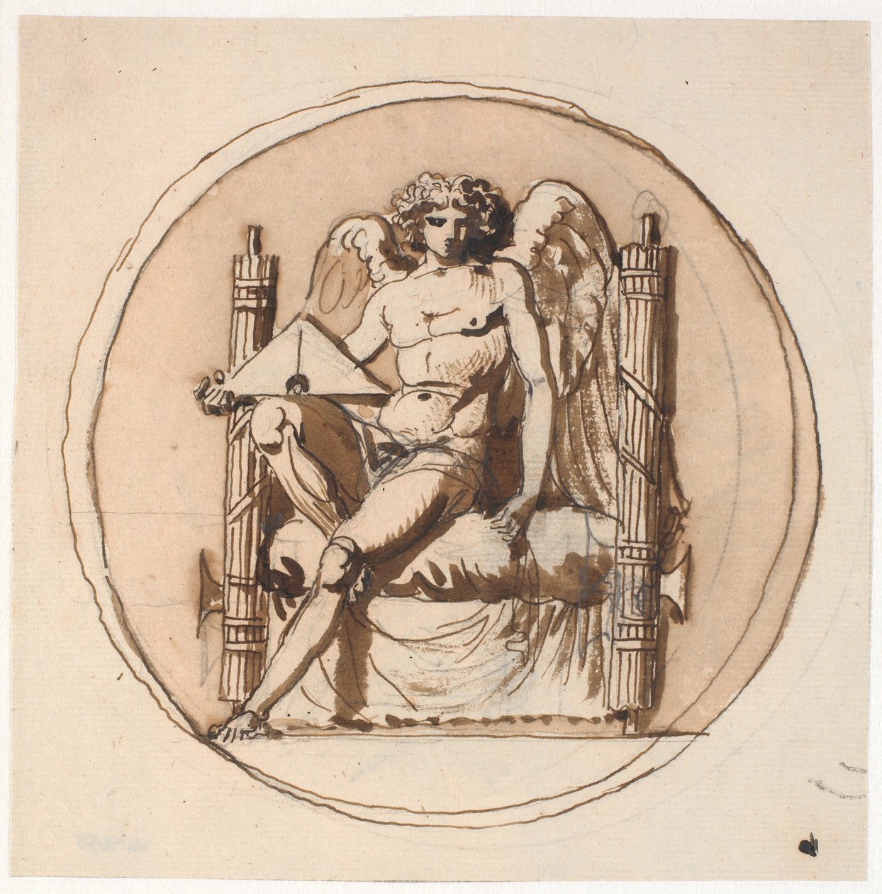Allegory on Justice. Study for a Relief on the Liberty Memorial by Nicolai Abildgaard