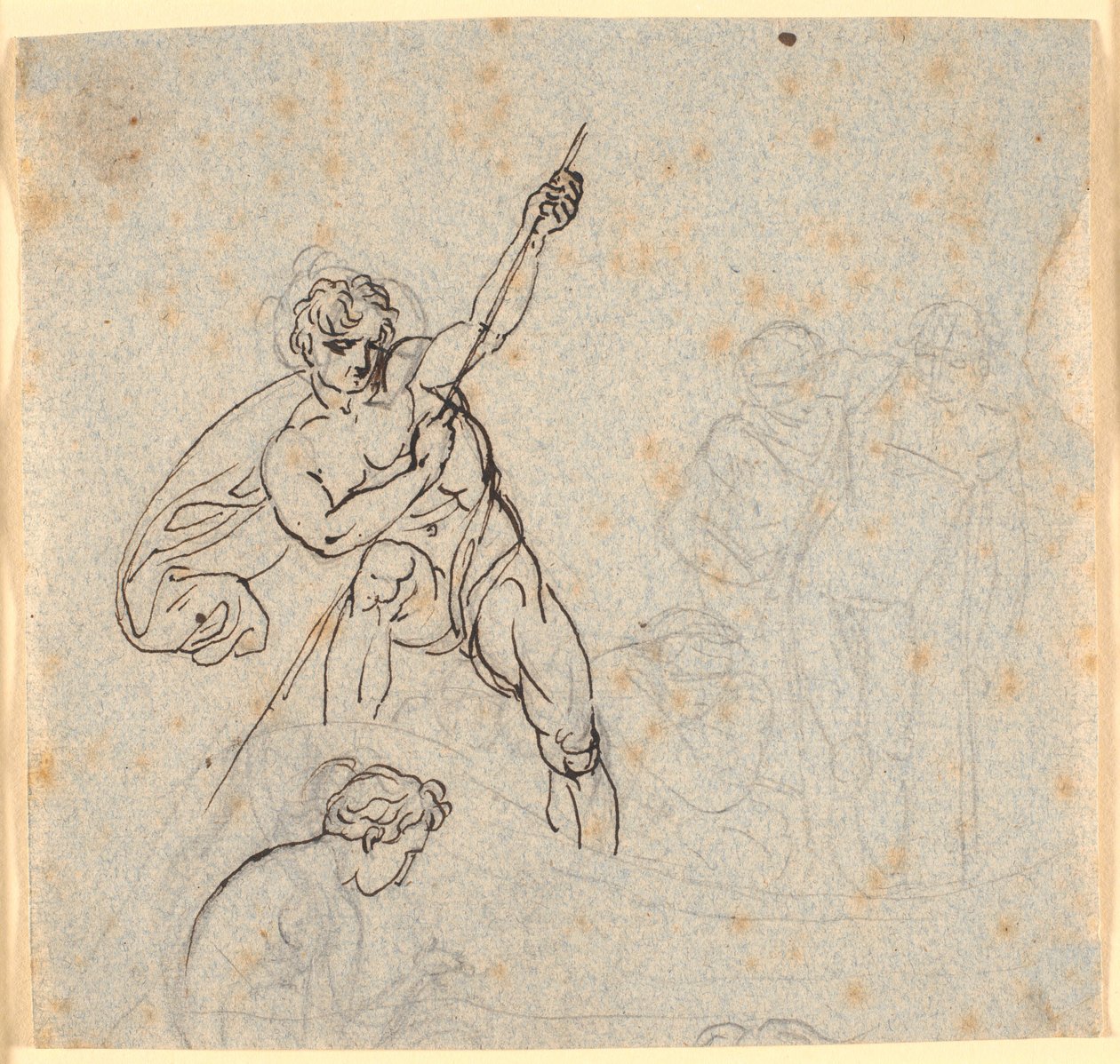 Boat with Man and Four Other Figures by Nicolai Abildgaard