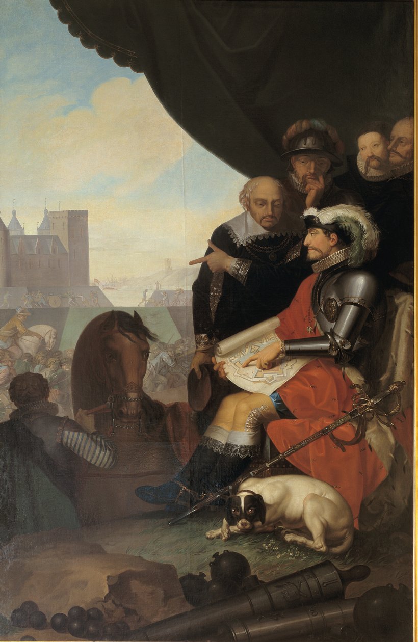 Frederik II Builds Kronborg Castle at Elsinore by Nicolai Abildgaard