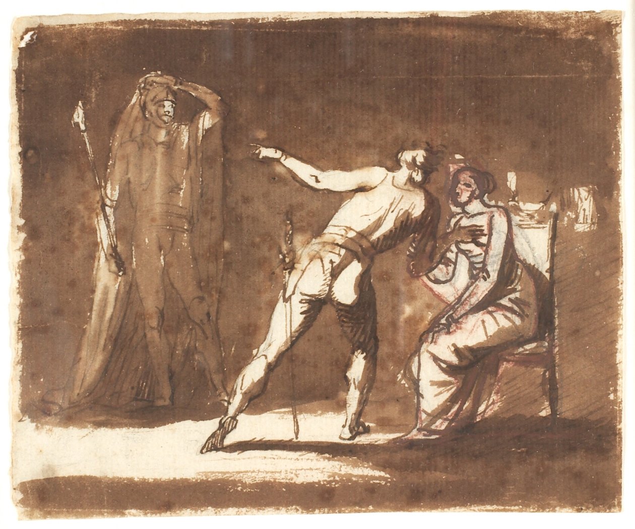 Hamlet with His Mother by Nicolai Abildgaard