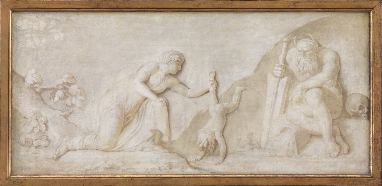 Thetis Immersing her Infant Son Achilles in the River Styx to Make him Invulnerable by Nicolai Abildgaard