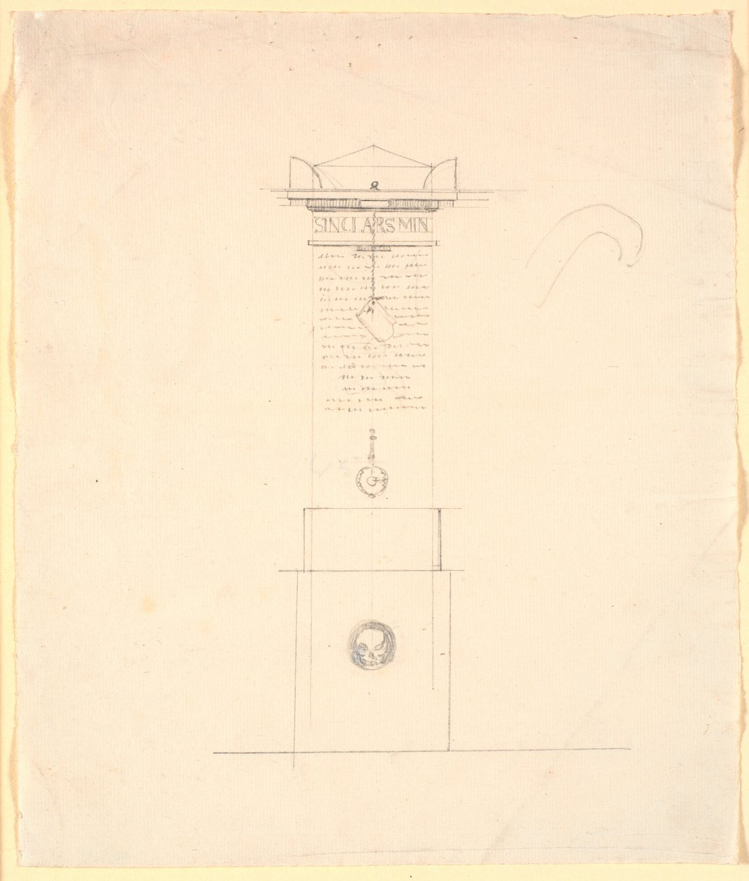 Draft for a Memorial for Sinclair by Nicolai Abildgaard