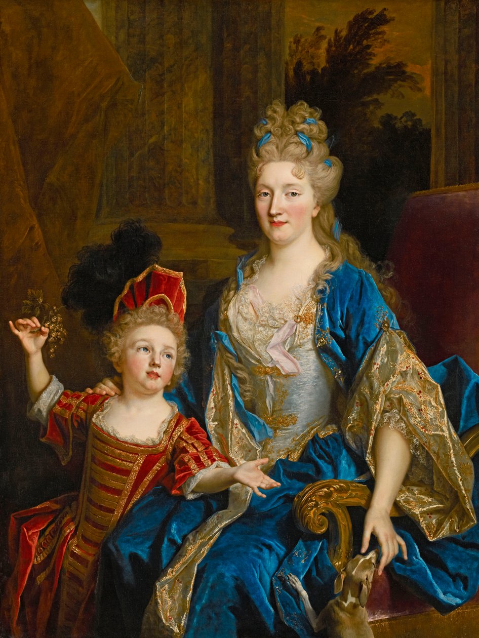 Portrait of Catherine Coustard, Marquise of Castelnau, with her Son Leonor, c.1699 by Nicolas de Largillière