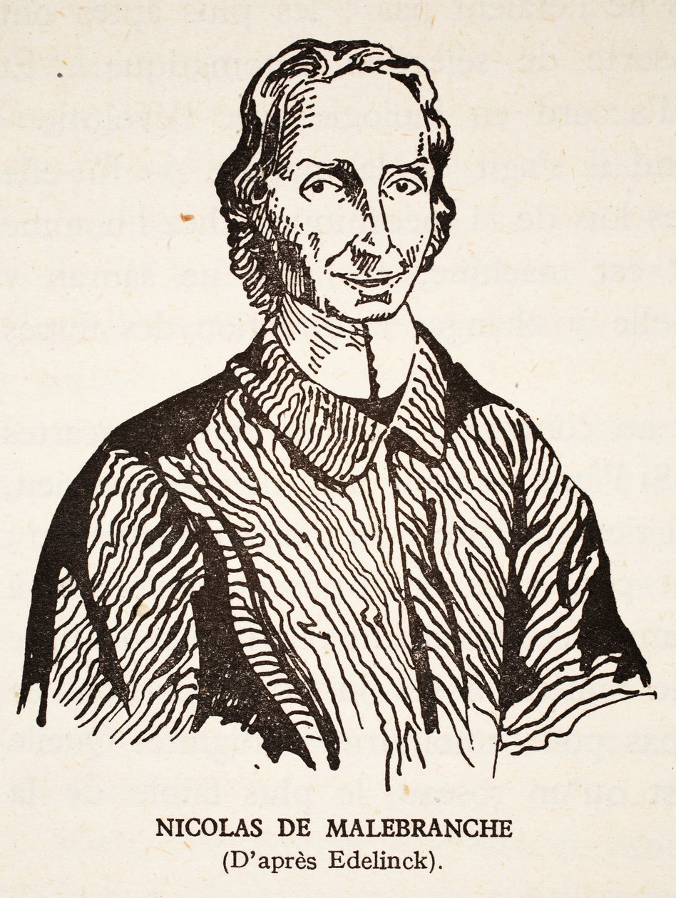 Nicholas de Malebranche by Nicolas Etienne Edelinck