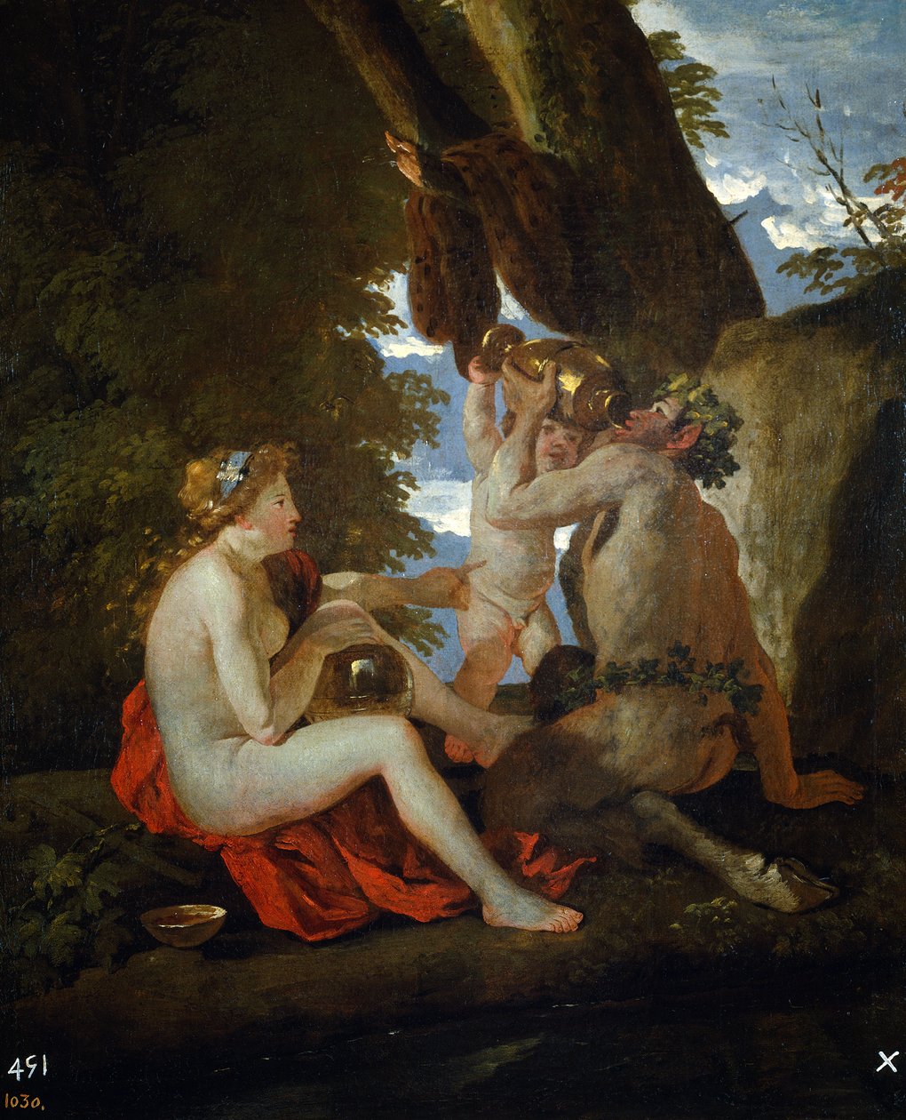 Bacchic Scene by Nicolas Poussin