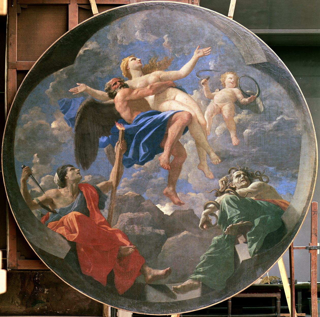 Truth Stolen Away by Time Beyond the Reach of Envy and Discord, 1641 by Nicolas Poussin