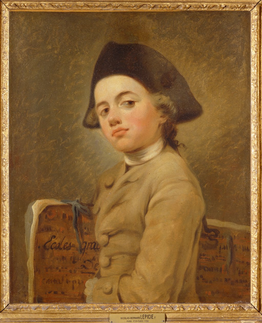 The young draftsman by Nicolas Bernard (after) Lepicie