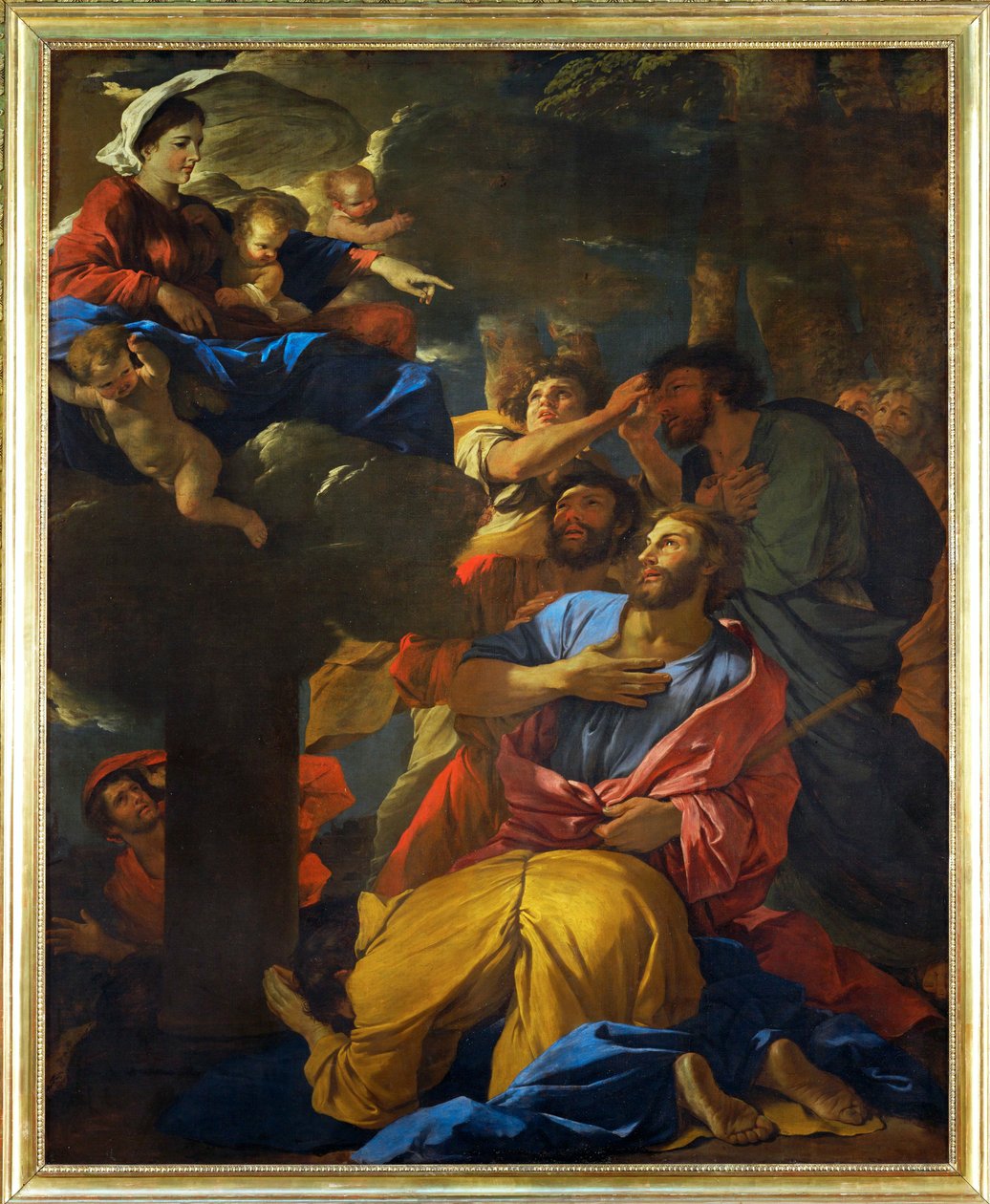 The Virgin Appears to Saint James the Elder by Nicolas (attr.to) Poussin