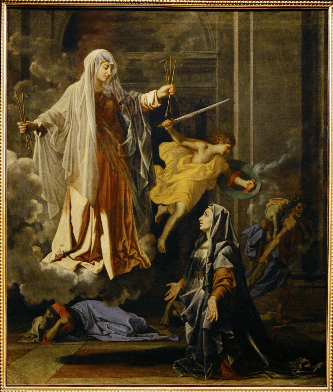 The Miracle of the Plague of Saint Frances of Rome by Nicolas (attr.to) Poussin