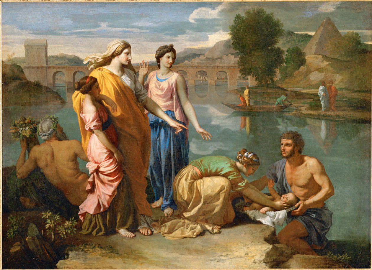 Moses Saved from the Floods of the Nile by Pharaoh