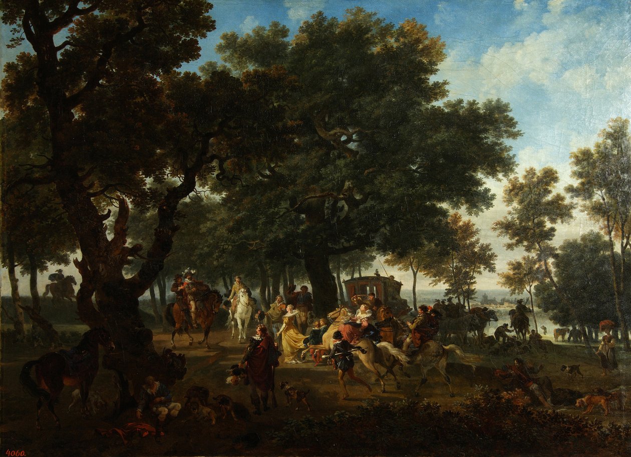 Henri IV and His Suite Hunting, ca 1804 by Nicolas Antoine Taunay