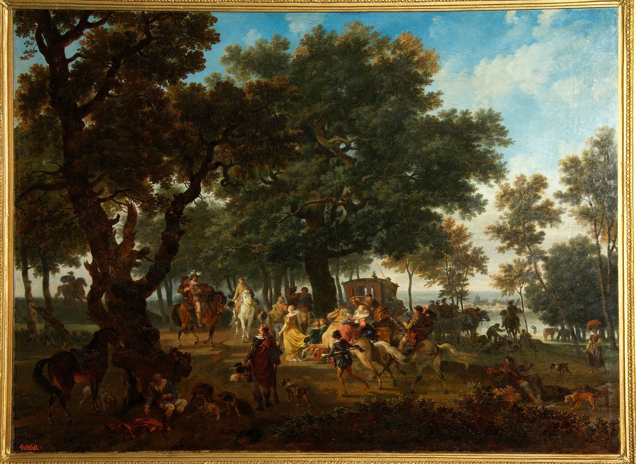 Henri IV and His Suite Hunting by Nicolas Antoine Taunay