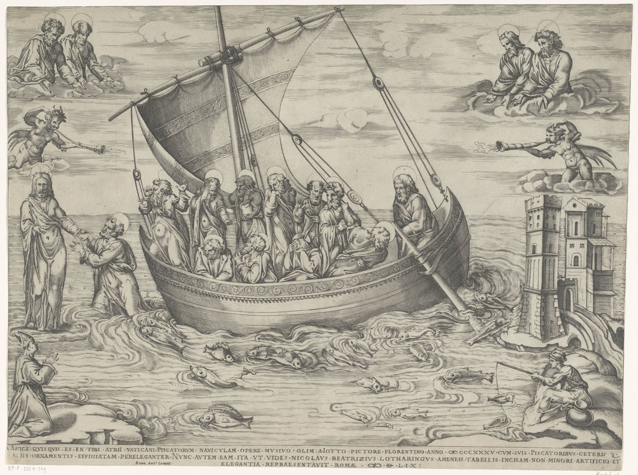 Calling of Peter by Nicolas Beatrizet