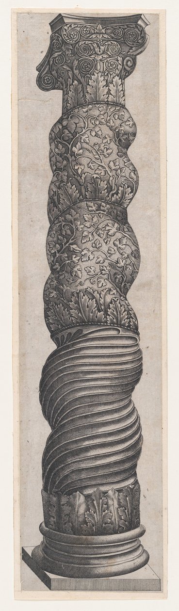 Speculum Romanae Magnificentiae: Grotesque Winding Column in St. Peter