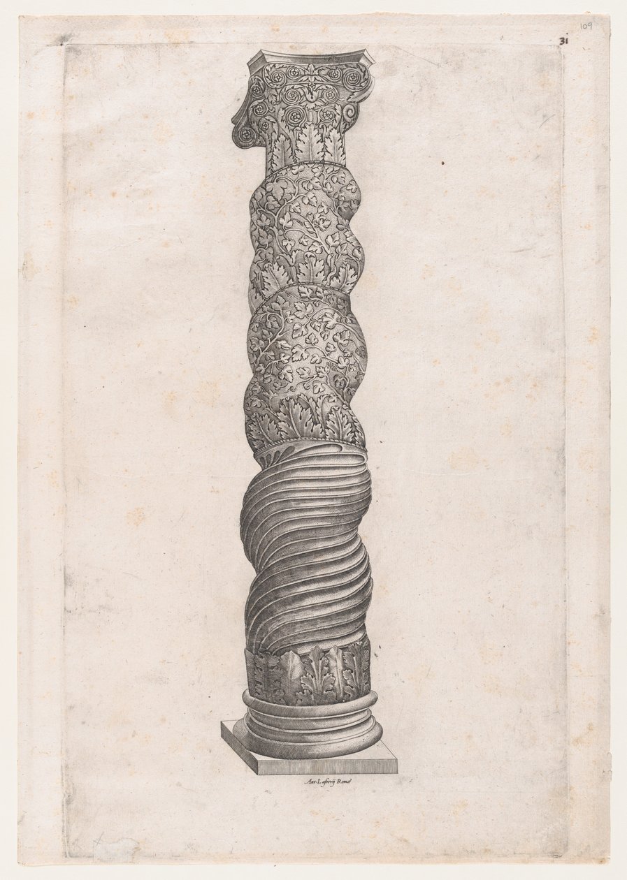 Grotesque Winding Column in St. Peter
