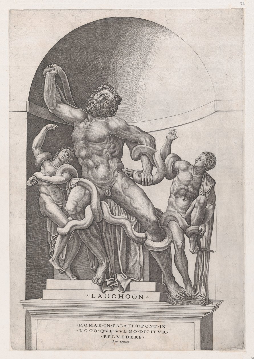 Speculum Romanae Magnificentiae: Laocoon by Nicolas Beatrizet