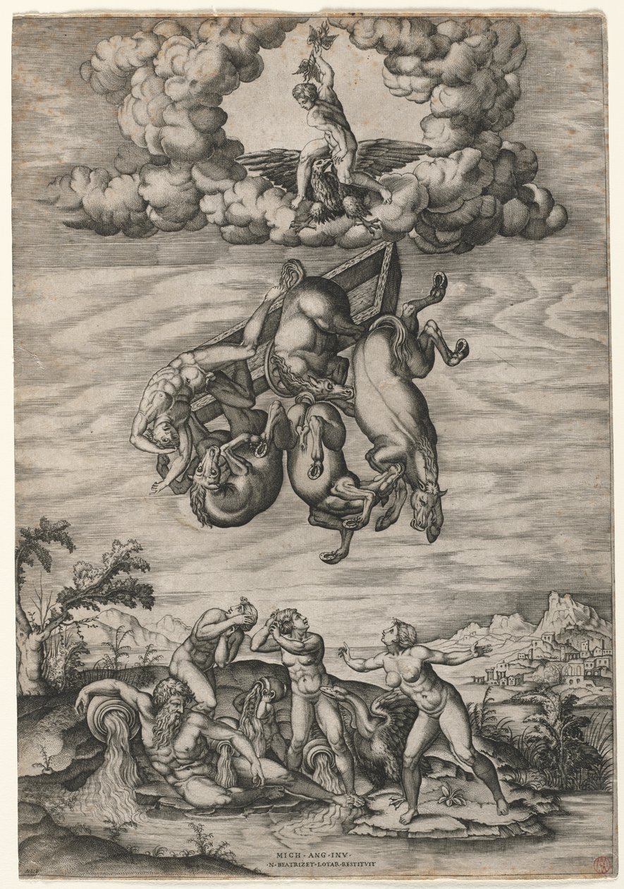 The Fall of Phaeton by Nicolas Beatrizet