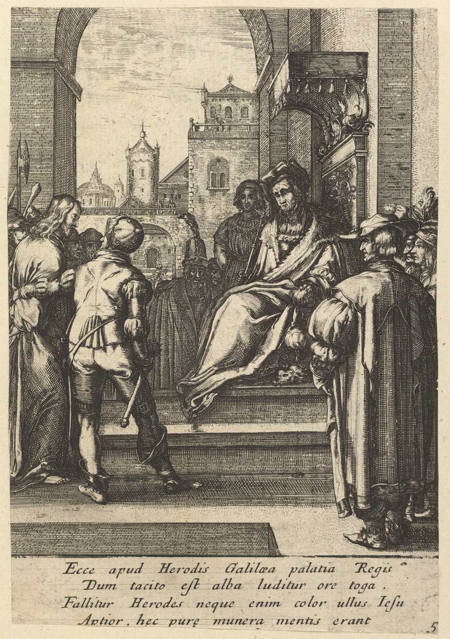 Christ Before Pilate, from The Passion of Christ by Nicolas Cochin