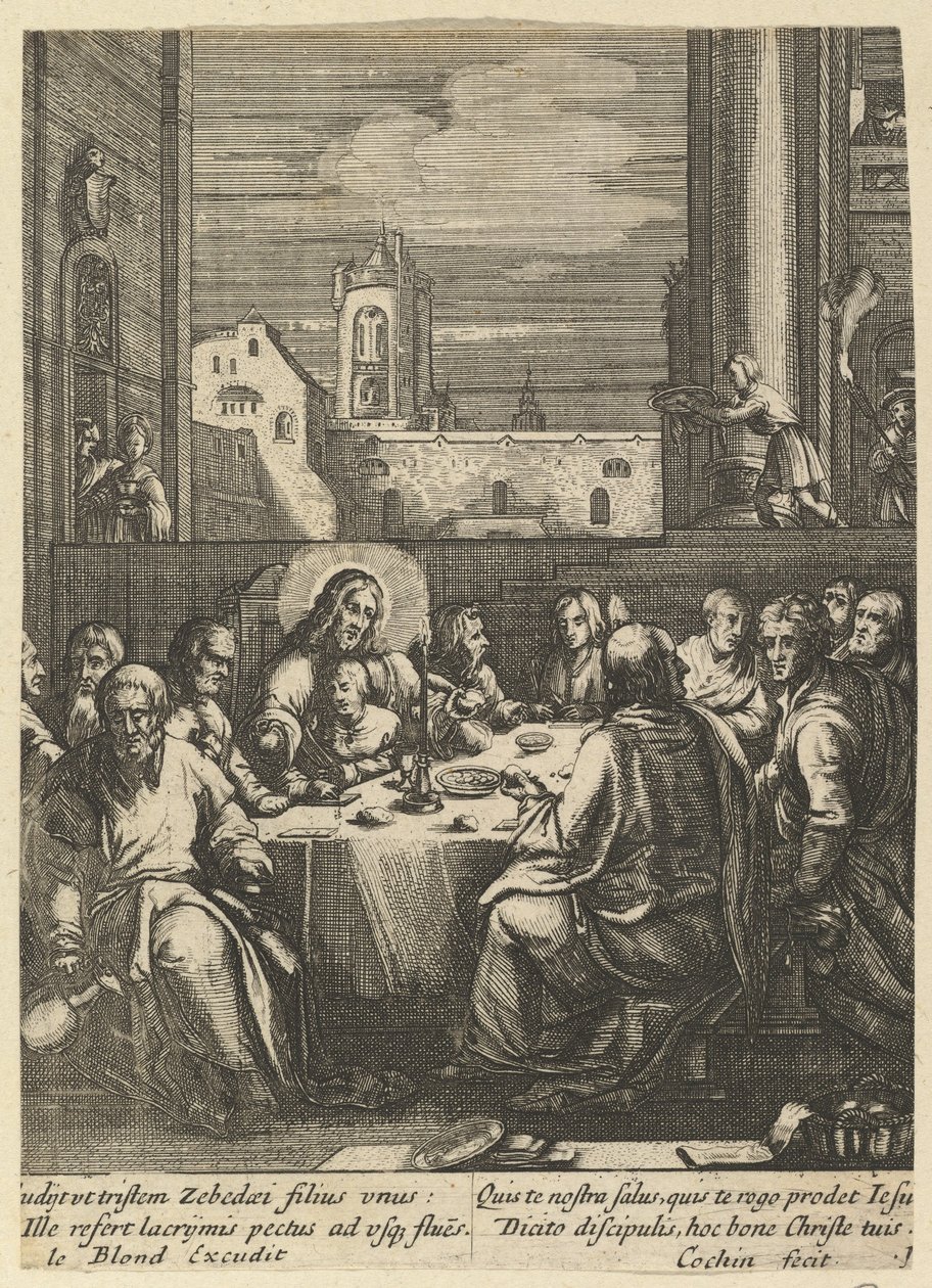 The Last Supper, from The Passion of Christ by Nicolas Cochin