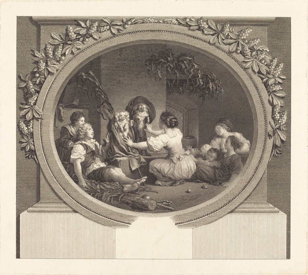 Education Does Everything by Nicolas Delaunay after Jean Honoré Fragonard