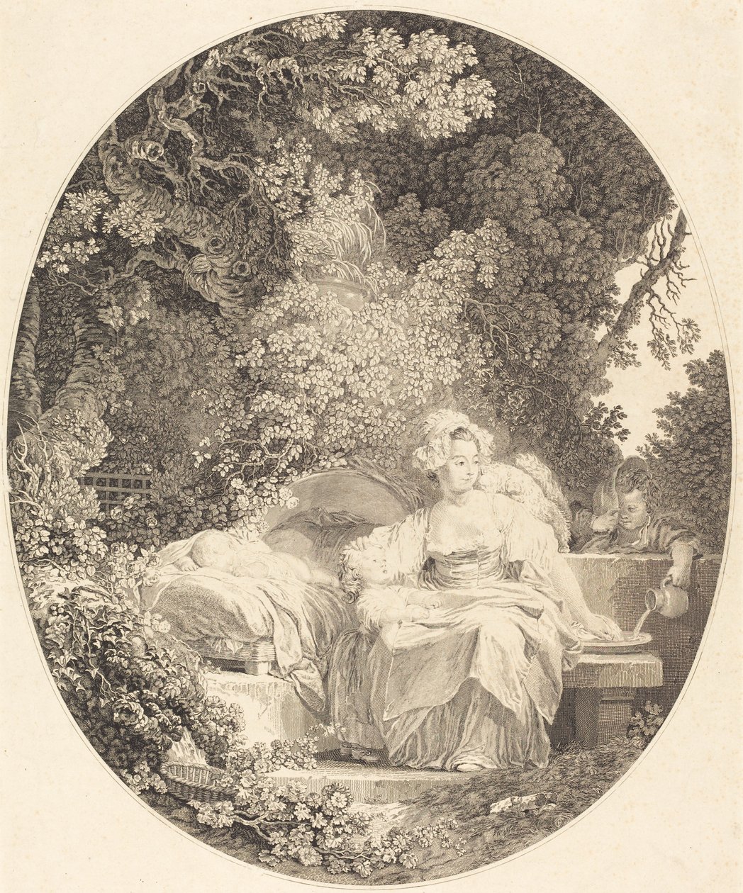The Good Mother by Nicolas Delaunay after Jean Honoré Fragonard