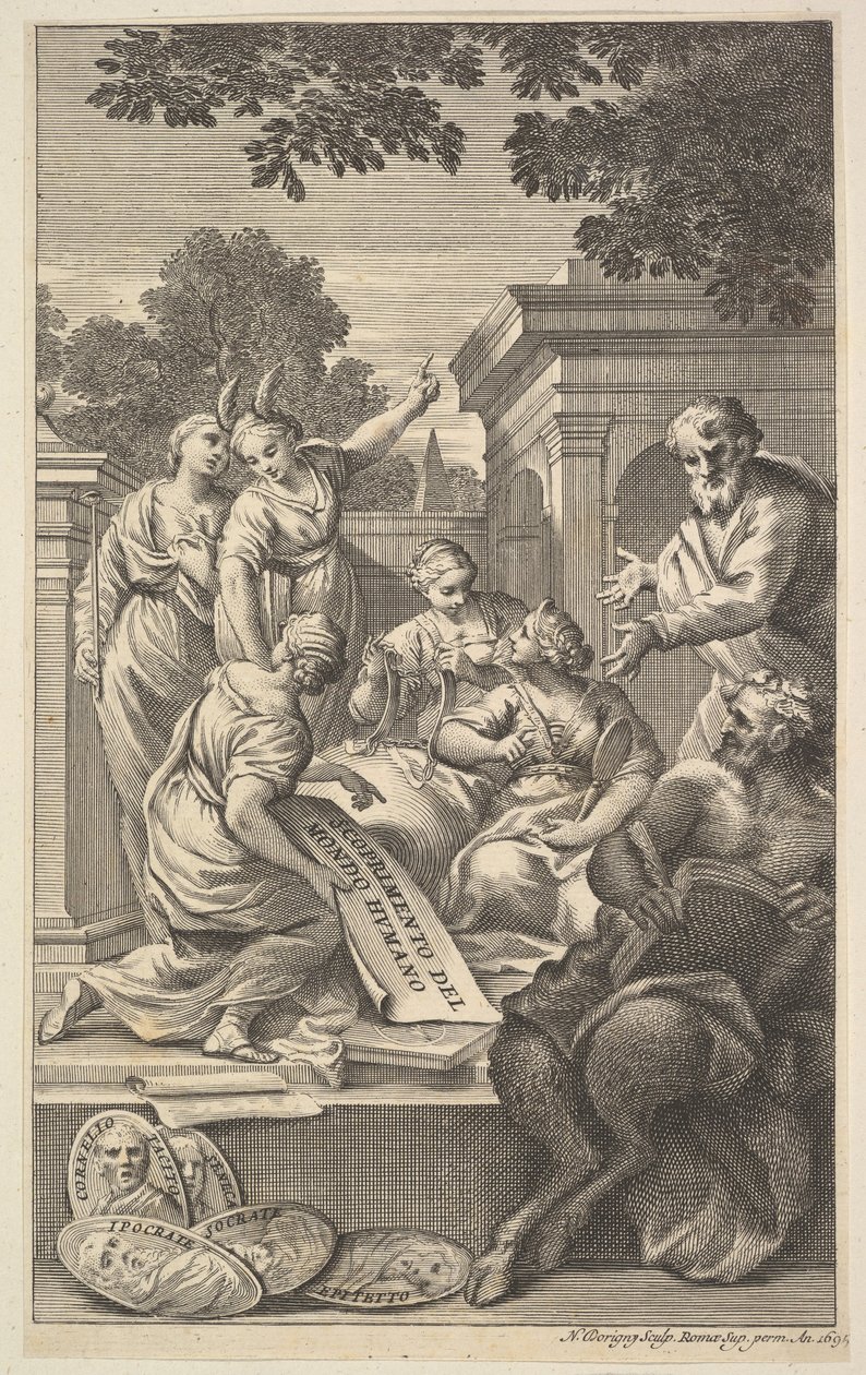 Allegorical Composition Celebrating the Humanities, 1695 by Nicolas Dorigny