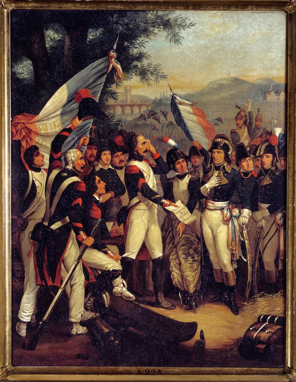 The certificate of corporal to Lodi by Nicolas Eustache Morin