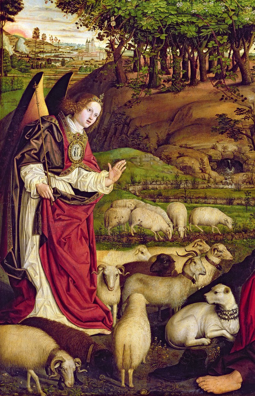 The Triptych of Moses and the Burning Bush, c.1476 (detail) by Nicolas Froment