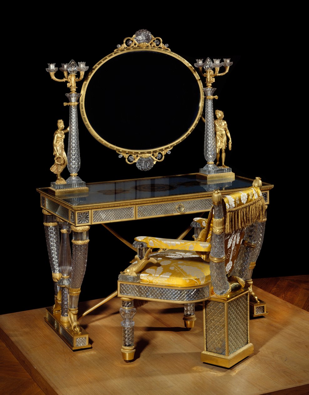 Table and toilet chair of the Duchess of Berry by Nicolas Henri Jacob