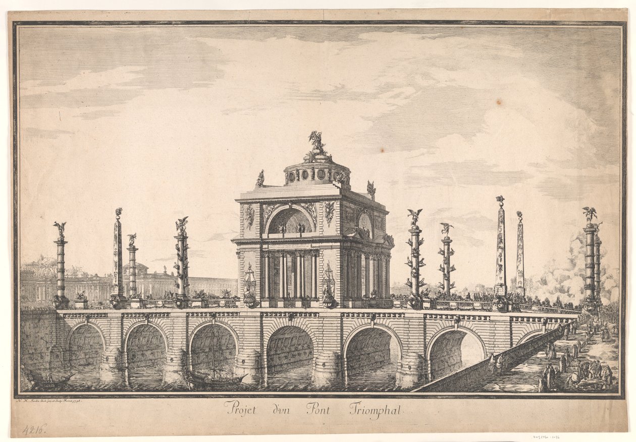 Project for a Triumphal Bridge by Nicolas Henri Jardin