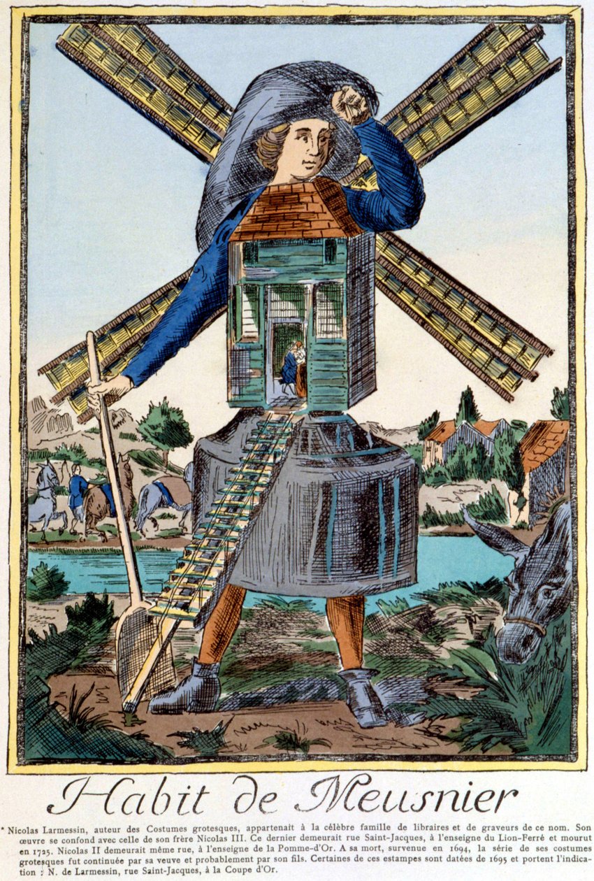 Habit de Meunier - engraving by Nicolas Larmessin by Nicolas II de Larmessin