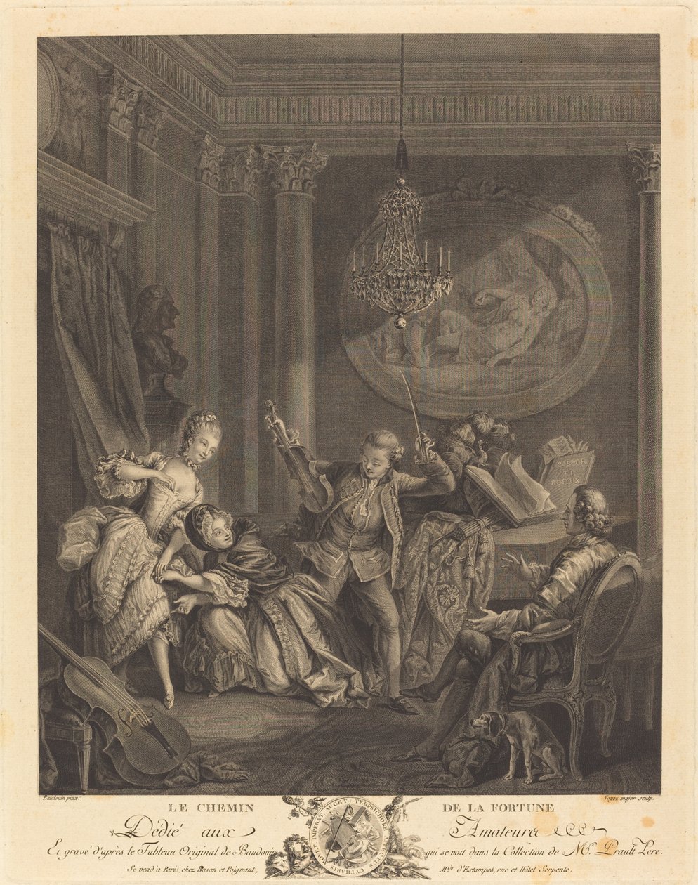 The Path to Fortune by Nicolas Joseph Voyez after Pierre Antoine Baudouin